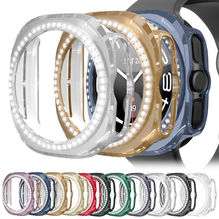 xDfind シングルロウダイヤモンドホロウPCウォッチカバー、Samsung Galaxy Watch Ultra 47mm / Ultra 2025用