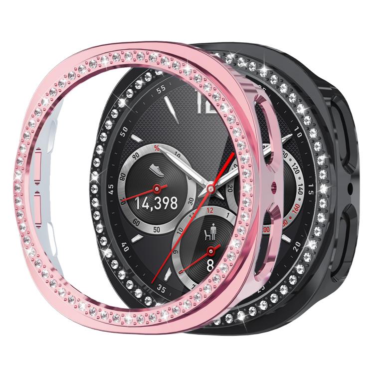 xDfind シングルロウ ダイヤモンド ホロー PC 時計カバー、Samsung Galaxy Watch8 44mm 用、Samsung Galaxy Watch8 40mm 用