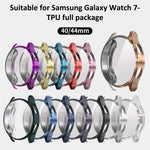 xDfind 強化ガラス一体型 TPU 時計カバー、Samsung Galaxy Watch7 44mm 用、Samsung Galaxy Watch7 40mm 用