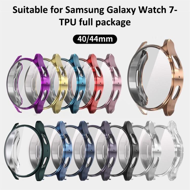 xDfind 強化ガラス一体型 TPU 時計カバー、Samsung Galaxy Watch7 44mm 用、Samsung Galaxy Watch7 40mm 用