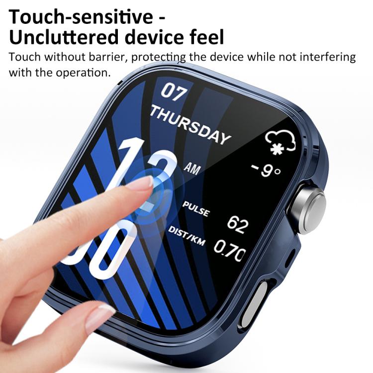 xDfind Plating Tempered Film Integrated TPU Watch Protective Cover, For Huawei Watch Fit 4 Pro, For Huawei Watch Fit 4