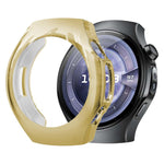 xDfind Plating Tempered Film Integrated TPU Watch Protective Cover, For Huawei Watch 5 42mm, For Huawei Watch 5 46mm