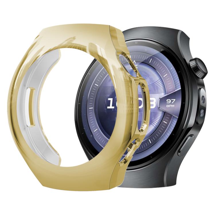 xDfind Plating Tempered Film Integrated TPU Watch Protective Cover, For Huawei Watch 5 42mm, For Huawei Watch 5 46mm