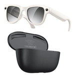 M02 ウルトラ 8MPカメラ AIスマートグラス フォトクロミックレンズ、ブラック充電ケース付き、ブラウン充電ケース付き