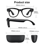 M02 ウルトラ 8MPカメラ AIスマートグラス フォトクロミックレンズ、ブラック充電ケース付き、ブラウン充電ケース付き