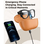 M02 ウルトラ 8MPカメラ AIスマートグラス フォトクロミックレンズ、ブラック充電ケース付き、ブラウン充電ケース付き