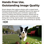 M02 ウルトラ 8MPカメラ AIスマートグラス フォトクロミックレンズ、ブラック充電ケース付き、ブラウン充電ケース付き