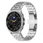 バタフライバックル チタン合金 時計バンド、Samsung Galaxy Watch Ultra 47mm / Ultra 2025 用、Samsung Galaxy Watch8 / Watch8 Classic 用