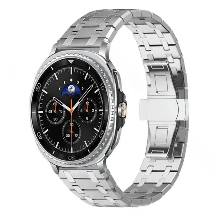バタフライバックル チタン合金 時計バンド、Samsung Galaxy Watch Ultra 47mm / Ultra 2025 用、Samsung Galaxy Watch8 / Watch8 Classic 用