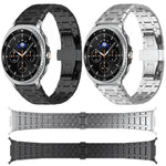 バタフライバックル チタン合金 時計バンド、Samsung Galaxy Watch Ultra 47mm / Ultra 2025 用、Samsung Galaxy Watch8 / Watch8 Classic 用