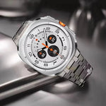 バタフライバックル チタン合金 時計バンド、Samsung Galaxy Watch Ultra 47mm / Ultra 2025 用、Samsung Galaxy Watch8 / Watch8 Classic 用