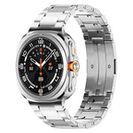 一体型 三連ビーズ HWバックル チタン合金 時計バンド、Samsung Galaxy Watch8 / Watch8 Classic 用
