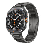 着脱式 三連ビーズ HWバックル チタン合金 時計バンド、Samsung Galaxy Watch Ultra 47mm / Ultra 2025 用、Samsung Galaxy Watch8 / Watch8 Classic 用