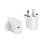 USAMS CC227 T65 PD20W USB-C / Type-C シングルポート急速充電器、UKプラグ、CC227