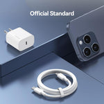 USAMS CC228 T65 PD20W USB-C / Type-C シングルポート急速充電器、USプラグ、CC228