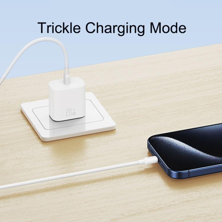 USAMS CC228 T65 PD20W USB-C / Type-C シングルポート急速充電器、USプラグ、CC228