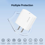 USAMS CC228 T65 PD20W USB-C / Type-C シングルポート急速充電器、USプラグ、CC228