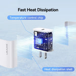 USAMS CC228 T65 PD20W USB-C / Type-C シングルポート急速充電器、USプラグ、CC228