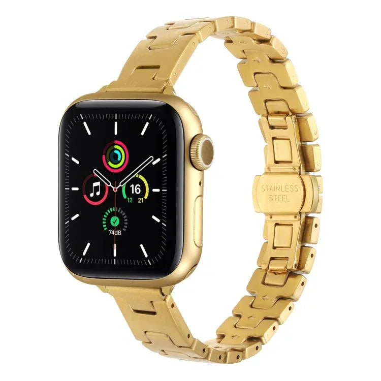 Hスタイル 幅14mm ステンレススチール メタルウォッチバンド、Apple Watch 46mm / 49mm / 45mm / 44mm用、Apple Watch 42mm / 41mm / 40mm / 38mm用