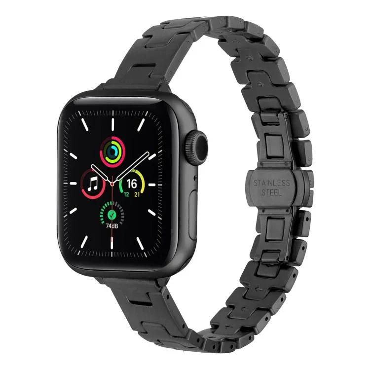 Hスタイル 幅14mm ステンレススチール メタルウォッチバンド、Apple Watch 46mm / 49mm / 45mm / 44mm用、Apple Watch 42mm / 41mm / 40mm / 38mm用