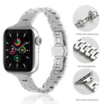 Hスタイル 幅14mm ステンレススチール メタルウォッチバンド、Apple Watch 46mm / 49mm / 45mm / 44mm用、Apple Watch 42mm / 41mm / 40mm / 38mm用