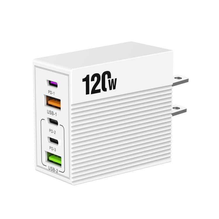ADC-F007 120W 3ポートType-CデュアルUSBマルチポート充電器、USプラグ、EUプラグ、UKプラグ