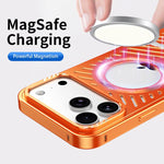 クーリング MagSafe 磁気ホルダーメタルスマホケース、iPhone 17 Pro Max 用、iPhone 17 Pro 用、iPhone 17 用