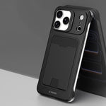 J TRIBE メタルフレームレスカードスロットレンズホルダースマホケース、iPhone 17 Pro Max 用、iPhone 17 Pro 用、iPhone 17 用、iPhone Air 用、iPhone 16 Pro Max 用、iPhone 16 Pro 用、iPhone 15 Pro Max 用、iPhone 15 Pro 用