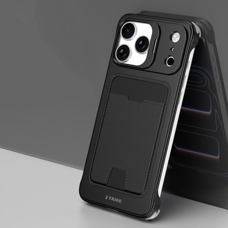 J TRIBE メタルフレームレスカードスロットレンズホルダースマホケース、iPhone 17 Pro Max 用、iPhone 17 Pro 用、iPhone 17 用、iPhone Air 用、iPhone 16 Pro Max 用、iPhone 16 Pro 用、iPhone 15 Pro Max 用、iPhone 15 Pro 用