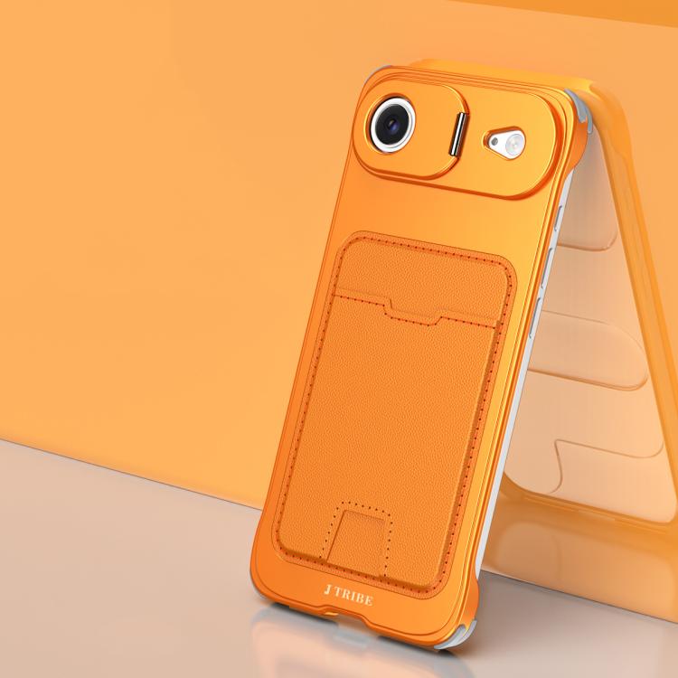 J TRIBE メタルフレームレスカードスロットレンズホルダースマホケース、iPhone 17 Pro Max 用、iPhone 17 Pro 用、iPhone 17 用、iPhone Air 用、iPhone 16 Pro Max 用、iPhone 16 Pro 用、iPhone 15 Pro Max 用、iPhone 15 Pro 用