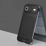J TRIBE メタルフレームレスカードスロットレンズホルダースマホケース、iPhone 17 Pro Max 用、iPhone 17 Pro 用、iPhone 17 用、iPhone Air 用、iPhone 16 Pro Max 用、iPhone 16 Pro 用、iPhone 15 Pro Max 用、iPhone 15 Pro 用