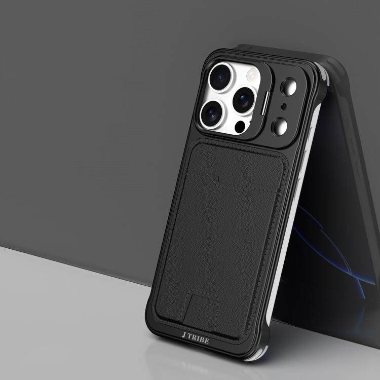 J TRIBE メタルフレームレスカードスロットレンズホルダースマホケース、iPhone 17 Pro Max 用、iPhone 17 Pro 用、iPhone 17 用、iPhone Air 用、iPhone 16 Pro Max 用、iPhone 16 Pro 用、iPhone 15 Pro Max 用、iPhone 15 Pro 用