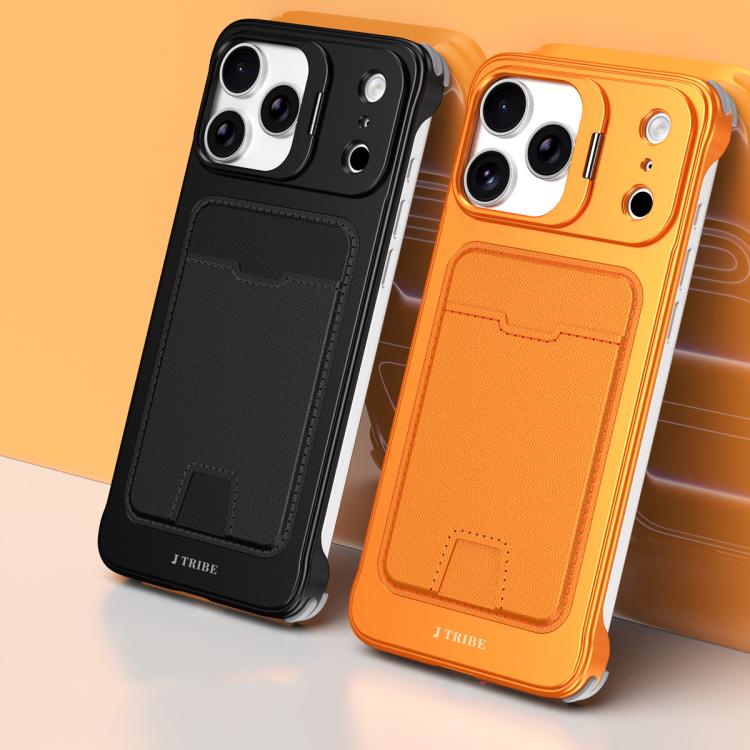 J TRIBE メタルフレームレスカードスロットレンズホルダースマホケース、iPhone 17 Pro Max 用、iPhone 17 Pro 用、iPhone 17 用、iPhone Air 用、iPhone 16 Pro Max 用、iPhone 16 Pro 用、iPhone 15 Pro Max 用、iPhone 15 Pro 用