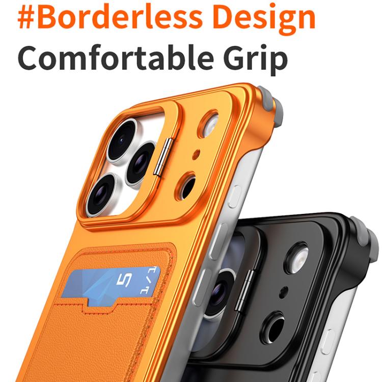 J TRIBE メタルフレームレスカードスロットレンズホルダースマホケース、iPhone 17 Pro Max 用、iPhone 17 Pro 用、iPhone 17 用、iPhone Air 用、iPhone 16 Pro Max 用、iPhone 16 Pro 用、iPhone 15 Pro Max 用、iPhone 15 Pro 用