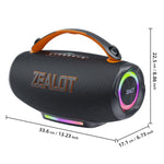 Zealot S167 100W ポータブルハンドヘルド屋外用RGB Bluetoothスピーカー