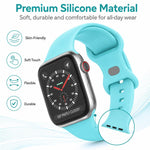 5個セット xDfind バタフライバックル シリコンウォッチバンド、Apple Watch 42 / 44 / 45 / 46 / 49mm用、Apple Watch 38 / 40 / 41 / S11 42mm用