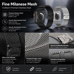 5個セット xDfind 傘バックル ミラネーゼ＋バタフライバックル ミックスウォッチバンド、Apple Watch 42 / 44 / 45 / 46 / 49mm用、Apple Watch 38 / 40 / 41 / S11 42mm用