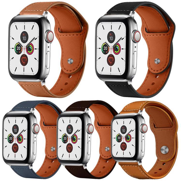 5個セット xDfind リベットバックル 本革ウォッチバンド、Apple Watch 42 / 44 / 45 / 46 / 49mm用、Apple Watch 38 / 40 / 41 / S11 42mm用