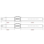 5個セット xDfind リベットバックル 本革ウォッチバンド、Apple Watch 42 / 44 / 45 / 46 / 49mm用、Apple Watch 38 / 40 / 41 / S11 42mm用