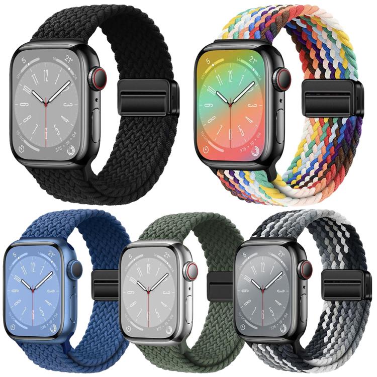 5個セット xDfind 磁気バックルループ 編みウォッチバンド、Apple Watch 42 / 44 / 45 / 46 / 49mm用、Apple Watch 38 / 40 / 41 / S11 42mm用