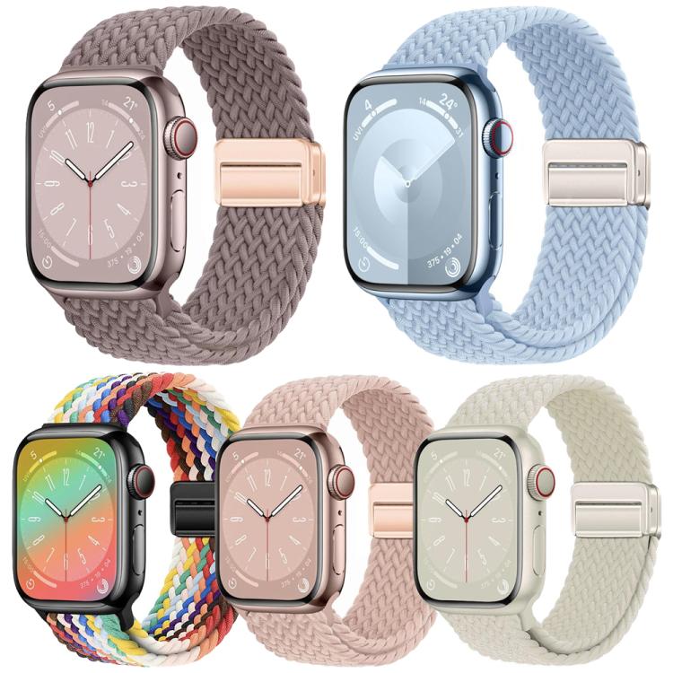 5個セット xDfind 磁気バックルループ 編みウォッチバンド、Apple Watch 42 / 44 / 45 / 46 / 49mm用、Apple Watch 38 / 40 / 41 / S11 42mm用