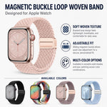 5個セット xDfind 磁気バックルループ 編みウォッチバンド、Apple Watch 42 / 44 / 45 / 46 / 49mm用、Apple Watch 38 / 40 / 41 / S11 42mm用