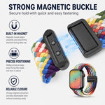 5個セット xDfind 磁気バックルループ 編みウォッチバンド、Apple Watch 42 / 44 / 45 / 46 / 49mm用、Apple Watch 38 / 40 / 41 / S11 42mm用