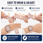5個セット xDfind 磁気バックルループ 編みウォッチバンド、Apple Watch 42 / 44 / 45 / 46 / 49mm用、Apple Watch 38 / 40 / 41 / S11 42mm用