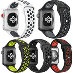5個セット xDfind ツートンカラー シリコンスポーツウォッチバンド、Apple Watch 42 / 44 / 45 / 46 / 49mm用、Apple Watch 38 / 40 / 41 / S11 42mm用
