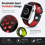 5個セット xDfind ツートンカラー シリコンスポーツウォッチバンド、Apple Watch 42 / 44 / 45 / 46 / 49mm用、Apple Watch 38 / 40 / 41 / S11 42mm用