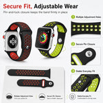 5個セット xDfind ツートンカラー シリコンスポーツウォッチバンド、Apple Watch 42 / 44 / 45 / 46 / 49mm用、Apple Watch 38 / 40 / 41 / S11 42mm用