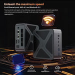 GXMO GH8 Windows 11 Pro ミニPC、AMD Ryzen 9 8945HS オクタコアプロセッサ、メモリなし、16GB+512GB