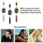 xDfind バタフライ ステンレススチール ハイブリッド本革ウォッチバンド、Apple Watch 42 / 44 / 45 / 46 / 49mm用、Apple Watch 38 / 40 / 41 / S11 42mm用