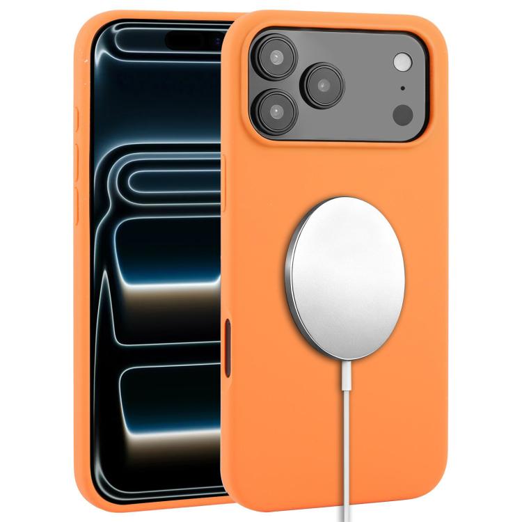 リキッドシリコン全面保護MagSafeスマホケース、iPhone 17 Pro Max用、iPhone 17 Pro用、iPhone 17用、iPhone Air用